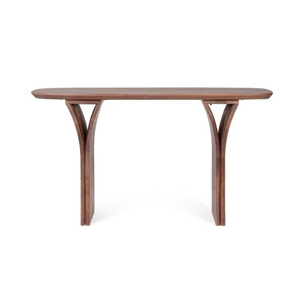 Mangopuust konsoollaud tumedas naturaalses värvitoonis 40x137 cm Dalton - Bizzotto-image-2