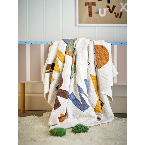 Taaskasutatud puuvillast laste tekk 130x160 cm Memmo - Bloomingville Mini-image-2