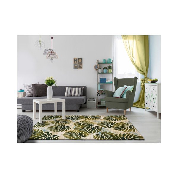 Roheline ja beež vaip Tropics Multi, 140 x 200 cm - Universal-image-1