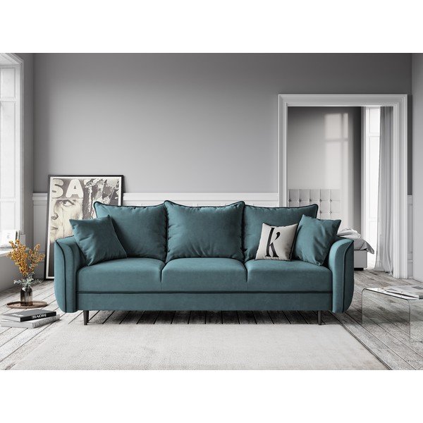 Bensiinisinine sametne diivanvoodi Basso - Kooko Home-image-4