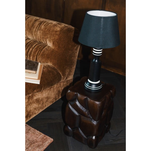 Must lauavalgusti tekstiilist varjuga (kõrgus 60 cm) Virgil - Dutchbone-image-2