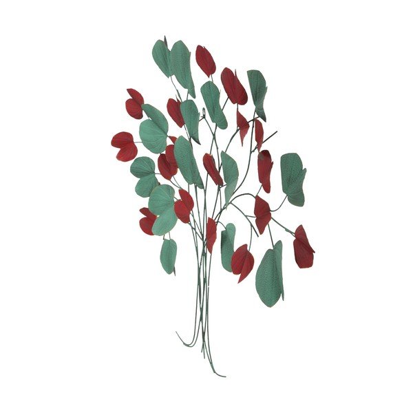 Nástěnná červeno-zelená nástěnná dekorace Mauro Ferretti Tree, 105 x 94 cm-image-2