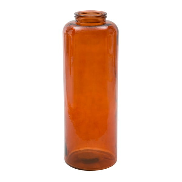 Oranžová váza z recyklovaného skla Mauro Ferretti Put, výška 70 cm