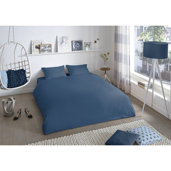 Sinine puuvillane kahekohaline voodipesu, 200 x 220 cm. Uni - Good Morning-image-1