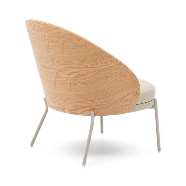 Beež kunstnahast tugitool Eamy - Kave Home-image-4