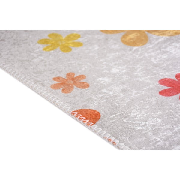 Oranž-elevandiluu värvi pestav laste vaip 120x180 cm Fall Flowers - Vitaus-image-2