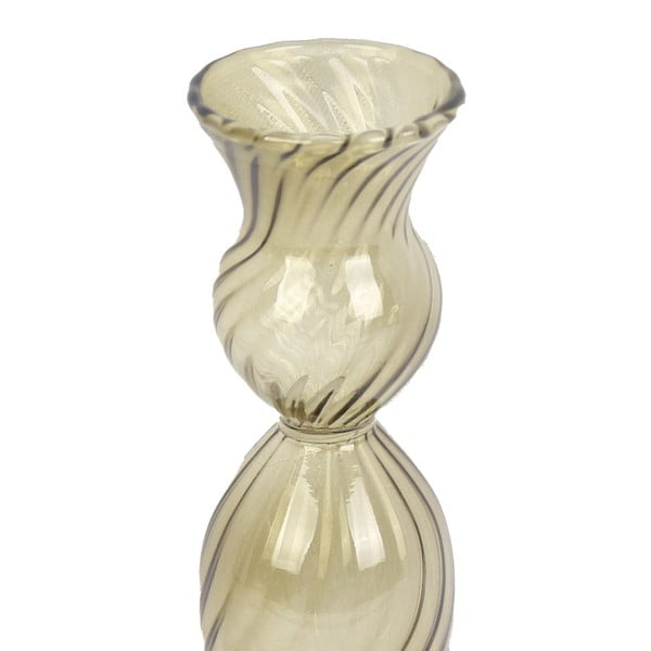 Roheline klaasist küünlajalg, kõrgus 17 cm Swirl - PT LIVING-image-3