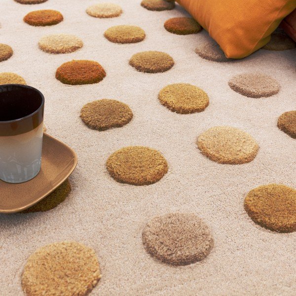 Kollane käsitsi kootud villane vaip 160x230 cm Dotty - Asiatic Carpets-image-2