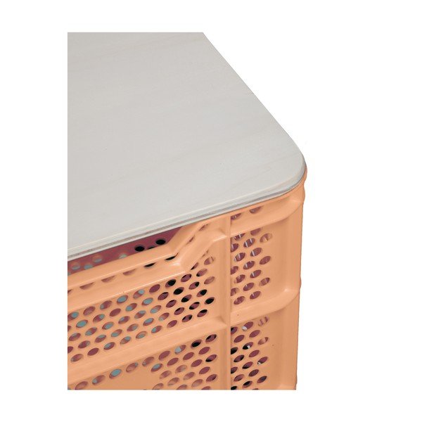 Oranžový konferenční stolek z recyklovaného plastu Really Nice Things Eco-image-1