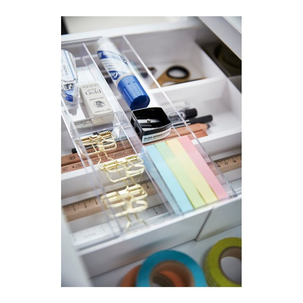 Valge plastikust korrastaja Tower - YAMAZAKI-image-1