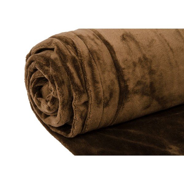 Pléd Supersoft Marron, 130x170 cm-image-2