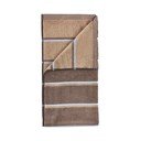 Pruun/beež puuvillane rätik 50x100 cm Sauna - Zone