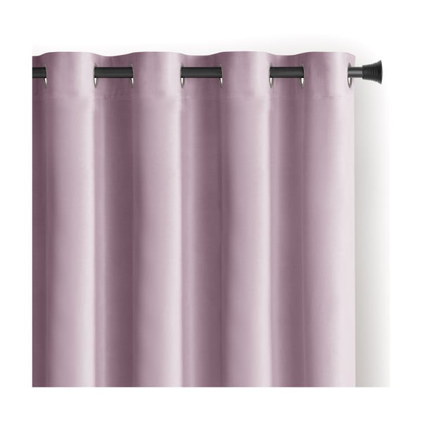 Heleroosa sametist dimout-kardin 140 × 270 cm Eyelets – Restilo