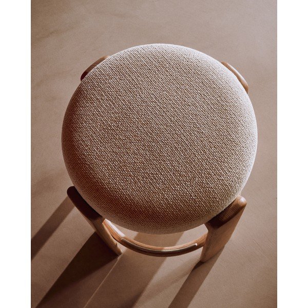 Beež saarepuidust baaritool (istme kõrgus 75 cm) Granite - Kave Home-image-3