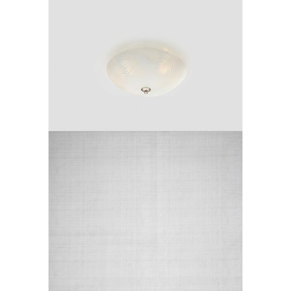 Valge laevalgusti klaasist varjuga ø 43 cm Blad – Markslöjd-image-1