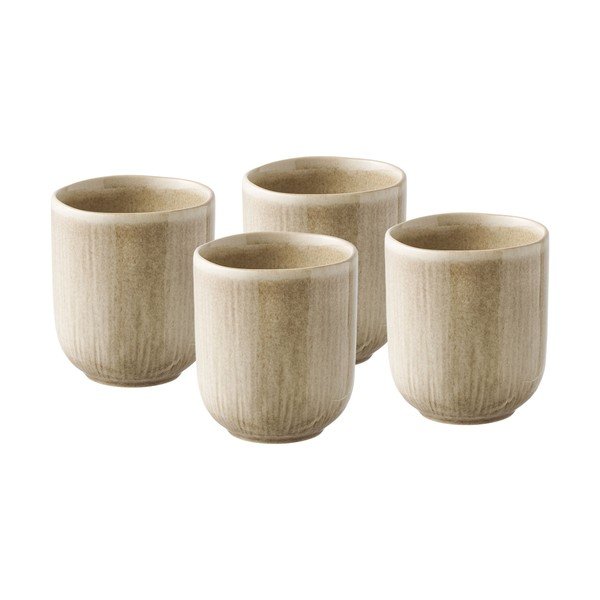 Beežid keraamilised tassid komplektis 4 tk 360 ml Viola - House Nordic