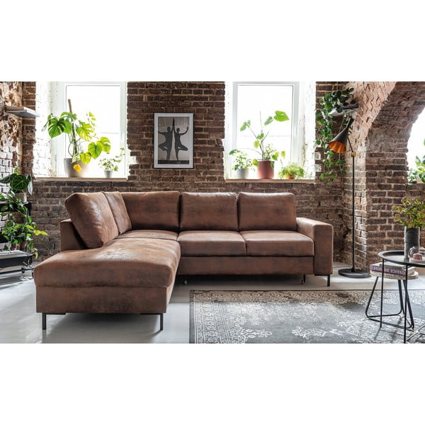 Pruun kunstnahast nurgadiivan (vasakus nurgas) Lofty Lilly - Miuform-image-1