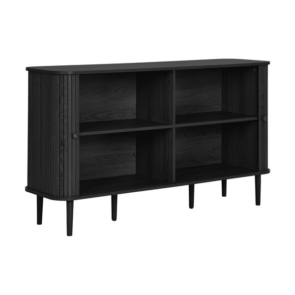 Mustast männist kummut 140x79x40 cm Nikko - House Nordic-image-4