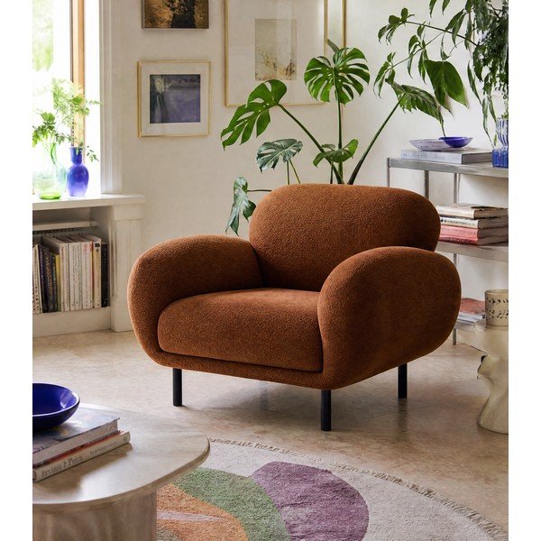 Terrakottapunane bukleekangast tugitool Poppy - Micadoni-image-1