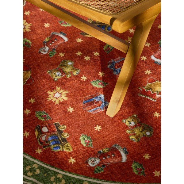 Punane/roheline ümmargune vaip jõulumotiiviga ø 200 cm Toy's Delight Nostalgic Noel Red Green - Villeroy&Boch-image-2