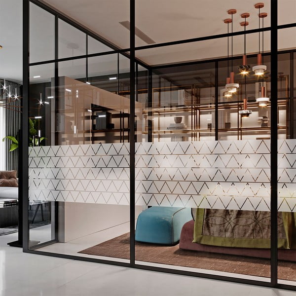 50 matist klaasist kleebist Triangle komplekt - Ambiance-image-4