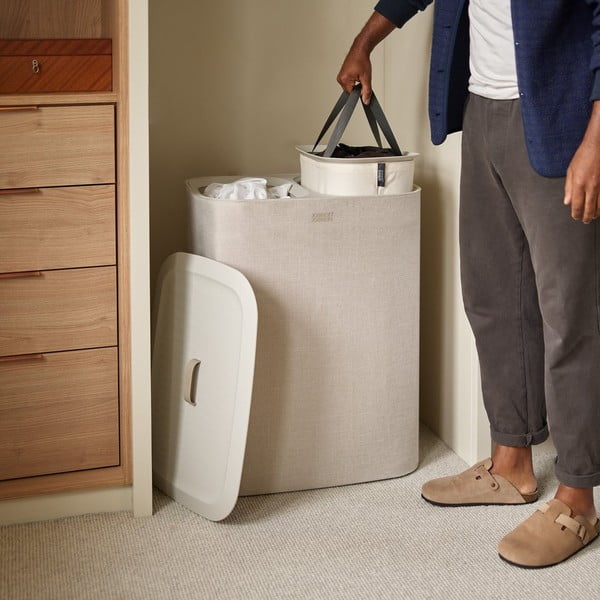 Beež riidest pesukorv 90 l Tota - Joseph Joseph-image-1