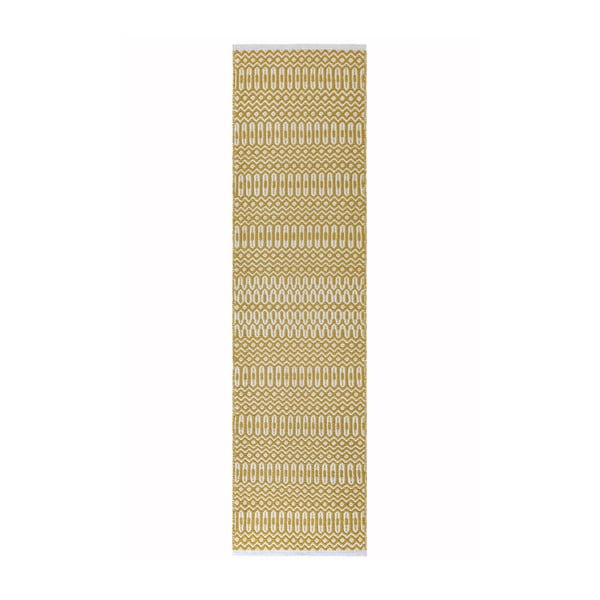 Valge ja kollane jooksja , 66 x 240 cm Halsey - Asiatic Carpets