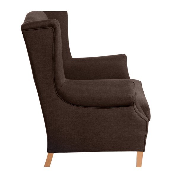 Hnědé křeslo ušák Max Winzer Harvey-image-1