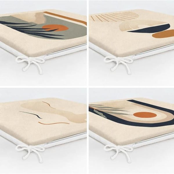 Istmepadjad 4tk komplektis 42x42 cm Illustrated Arch - Mila Home-image-3