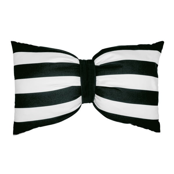 Polštář Miss Étoile Bow Stripes, 35 x 60 cm