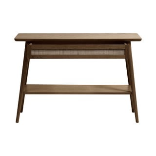 Pruun tammepuidust konsoollaud 40x110 cm Barrali - Unique Furniture