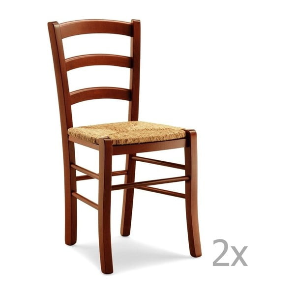 Sada 2 dřevěných jídelních židlí Castagnetti Cena