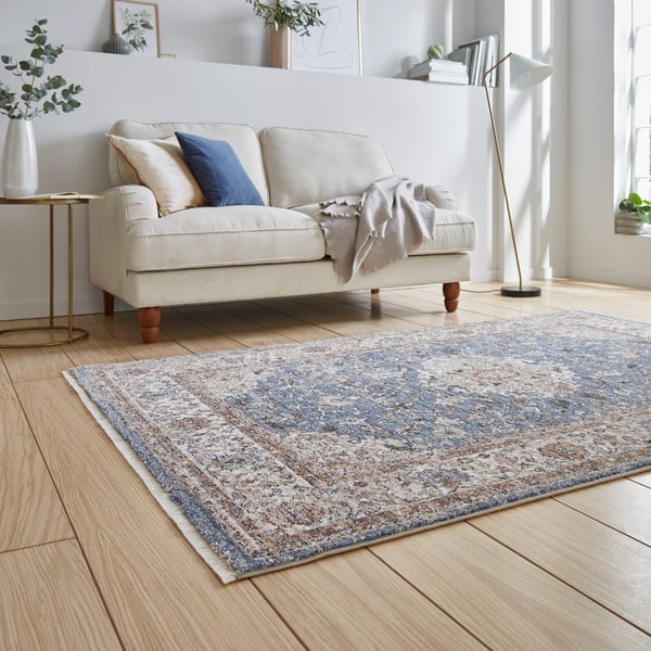 Sinine-beež koridorivaip 80x300 cm Vintage - Think Rugs-image-2