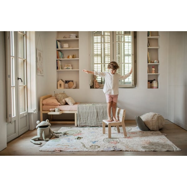 Heleroheline riidest laste mänguasjakorv ø 23x35 cm Fred the Frog - Lorena Canals-image-3