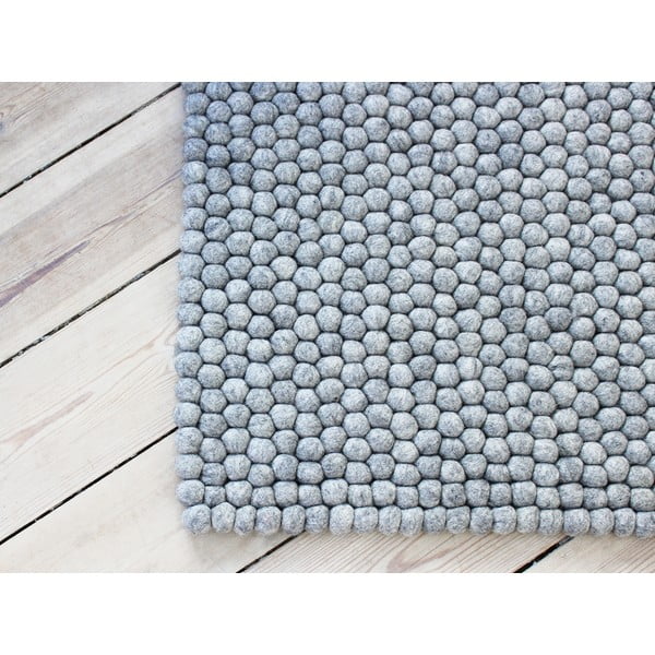 Terashall pallivillane vaip , ⌀ 100 x 150 cm Ball Rugs - Wooldot-image-1