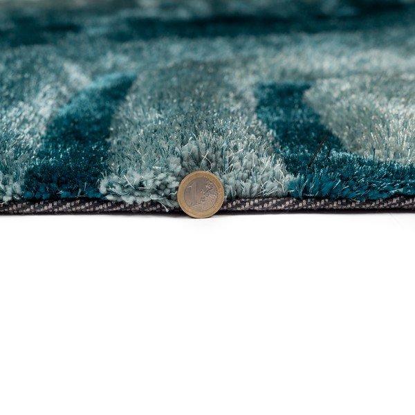 Modrozelený koberec Flair Rugs Hexagon Duck, 160 x 230 cm-image-3
