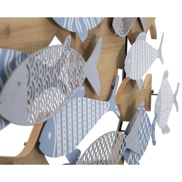 Metallist seinakaunistus 91x33,5 cm Fish - Mauro Ferretti-image-4
