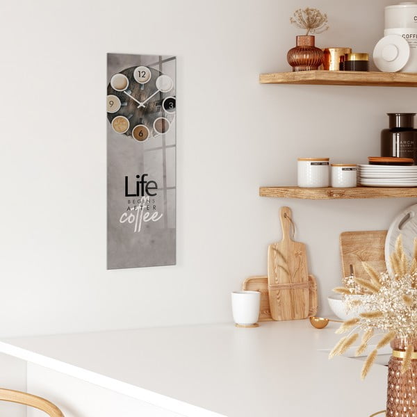 Seinakell Glassclock Love, 20 x 60 cm Coffee - Styler-image-1