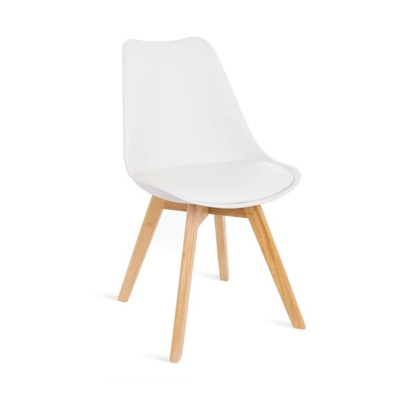 2 valge tooli komplekt pöögijalgadega Retro - Bonami Essentials