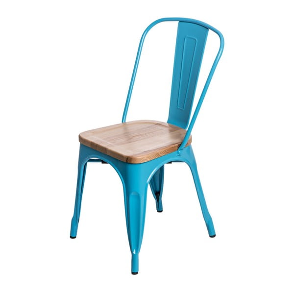Modrá židle D2 Paris Ash Wood