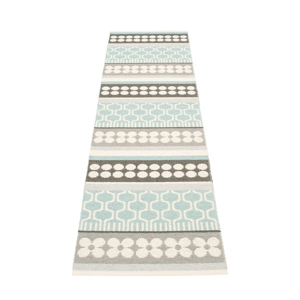 Hall-türkiissinine sise/välisvaip 70x270 cm Asta Pale Turquoise – Pappelina