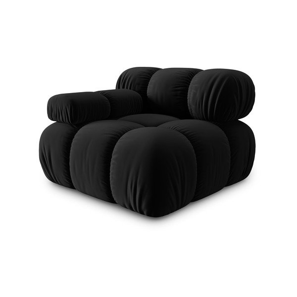 Must sametist diivanimoodul (vasak nurk) Bellis - Micadoni Home-image-3