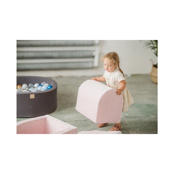 Helehall sametist-vahtplastist laste mänguväljak 45x143x30 cm Montessori - Meowbaby-image-4