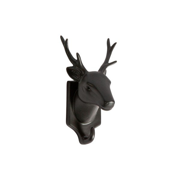 Černá porcelánová závěsná dekorace WOOOD Nona Deer-image-1