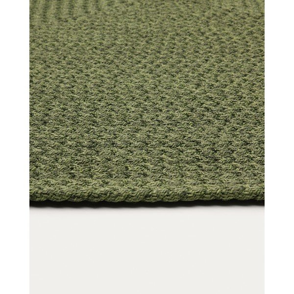 Roheline taaskasutatud kiududest sise- ja välisvaip 160x230 cm Despas - Kave Home-image-3
