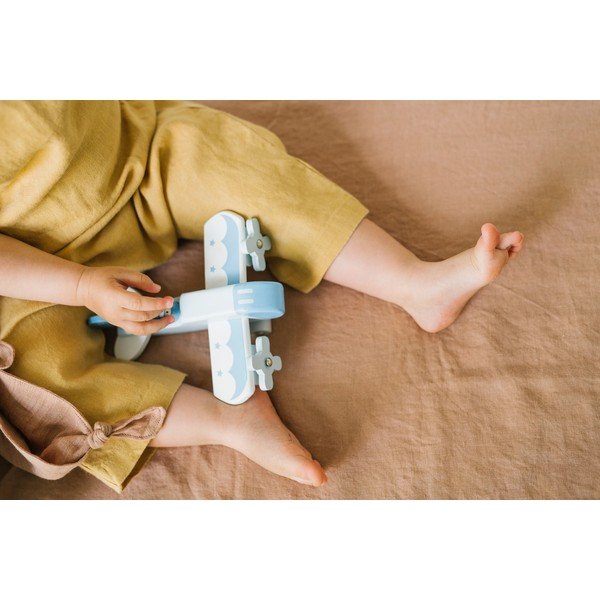 Laste oranž linane kummiga lina Nature, 90 x 200 cm - Linen Tales-image-2