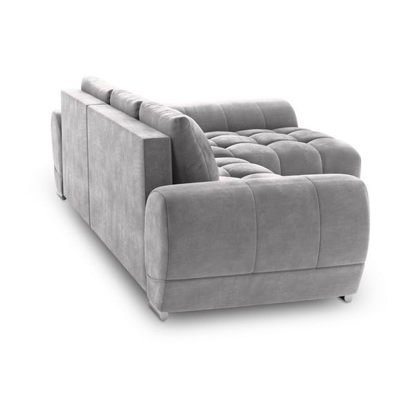 Helehall nurgas diivanvoodi sametpolsterdusega , paremas nurgas Nuage - Windsor & Co Sofas-image-2