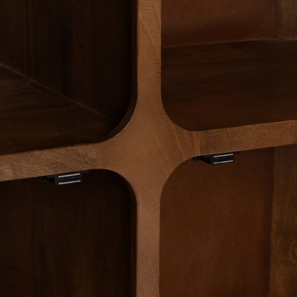 Pruun mangopuidust kapp 104x110x45 cm Nosy - Ixia-image-3