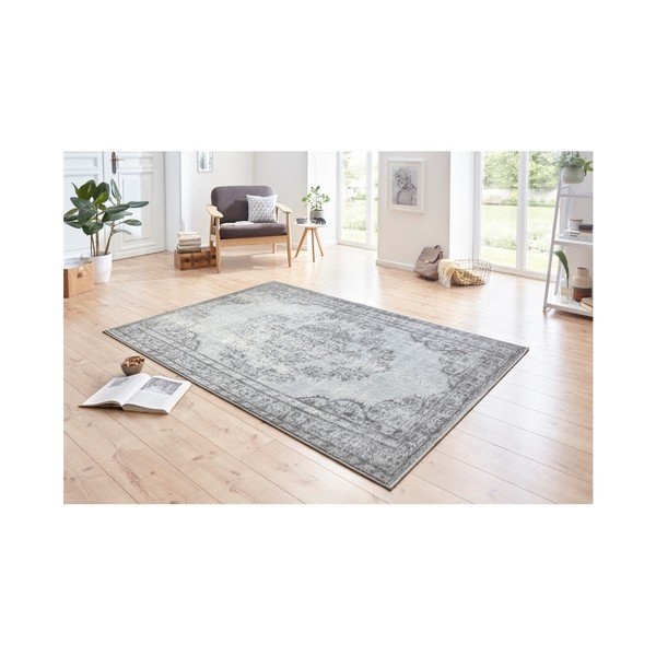 Šedo-krémový koberec Hanse Home Celebration Mirro, 80 x 150 cm-image-1