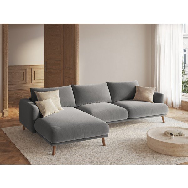 Hall sametist nurgadiivan (vasak nurk) Naomi - Micadoni-image-1